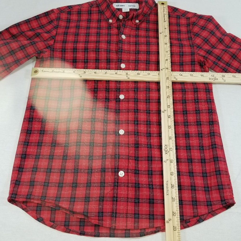 OLD NAVY Boys Built in Flex Shirt Size L (10-12) - Picture 4 of 8